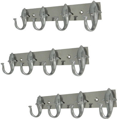

Green Interio 4 - Pronged Hook Rail(Silver Pack of 3)