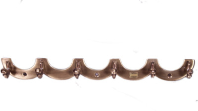 KT Hardware Solutions 6 - Pronged Hook Rail(Gold Pack of 1)