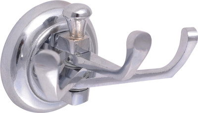 Klaxon Moving-3P Brass Chrome Plated 3 - Pronged Hook Rail(Silver Pack of 1) Flipkart