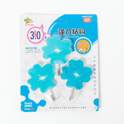 

EZ Life 3 Piece Wall Hook Set- Clover 3 - Pronged Hook(Multicolor Pack of 3)