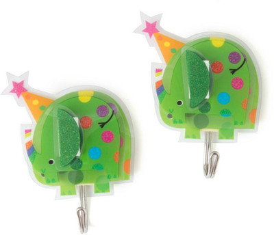 

EZ Life 3 Kg Capacity - Elephant 2 - Pronged Hook(Multicolor Pack of 2)