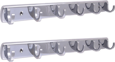 

Klaxon 6 - Pronged Hook Rail(Silver Pack of 2)