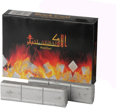 

Rajasthan Crafts Al Akbar Premium Quality,30 Brick Coals for Hookah,Odorless and smoke free Hookah Charcoals(Pack of 30)