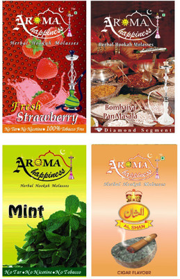 42% OFF on Aroma Happiness Pegs'N'Pipes Assorted Hookah Flavor(Total - 200 g, Pack of 4) 42% OFF on Aroma Happiness Pegs'N'Pipes Assorted Hookah Flavor(Total - 200 g, Pack of 4)
