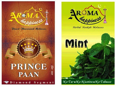 30% OFF on Aroma Happiness Pegs'N'Pipes Assorted Hookah Flavor(Total - 100 g, Pack of 2) 30% OFF on Aroma Happiness Pegs'N'Pipes Assorted Hookah Flavor(Total - 100 g, Pack of 2)