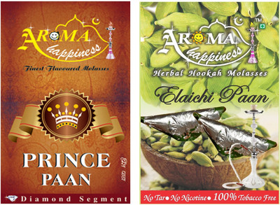 30% OFF on Aroma Happiness Pegs'N'Pipes Pan Holic Hookah Flavor(100 g, Pack of 2)