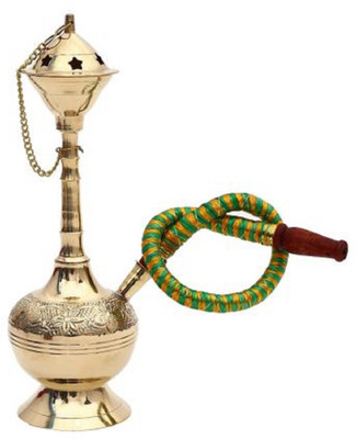 50% OFF on Hapuka 8 inch Brass Hookah(Gold)