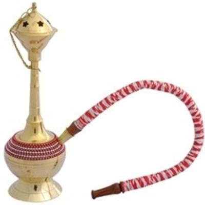 50% OFF on Hapuka 8 inch Brass Hookah(Multicolor)