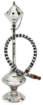 50% OFF on Hapuka 12 inch Brass Hookah(Silver)