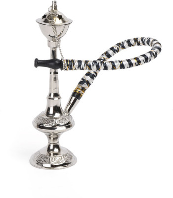 50% OFF on Hapuka 8 inch Brass Hookah(Silver)