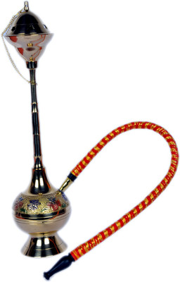 50% OFF on Hapuka 12 inch Brass Hookah(Silver)