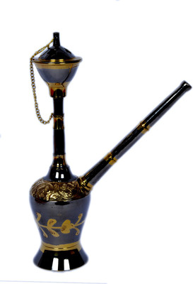 Hapuka 7 inch Brass Hookah(Multicolor) Hapuka 7 inch Brass Hookah(Multicolor)