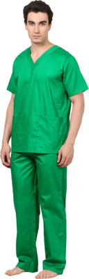 

Meded 100% cotton,V-Neck Top and Drawstring Cargo Pant, Comfort Fit (XX Large/44) Shirt, Pant Hospital Scrub(Green XXL)