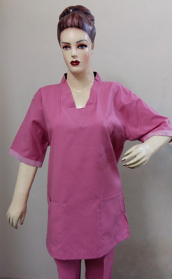 

Surgical e Sstudio L0001 Gown, Pant Hospital Scrub(Pink L)