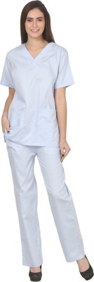 

Meded 100% Cotton,V-Neck Top and Drawstring Cargo, Comfort Fit (Large/40 , Sky Blue) Shirt, Pant Hospital Scrub(Sky Blue L)