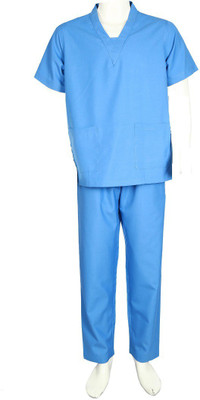 

Surgical e Sstudio SS004XL Gown, Pant Hospital Scrub(Light Blue XL)