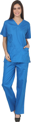 

Meded V-neck (Medium/38) Shirt, Pant Hospital Scrub(Royal Blue M)