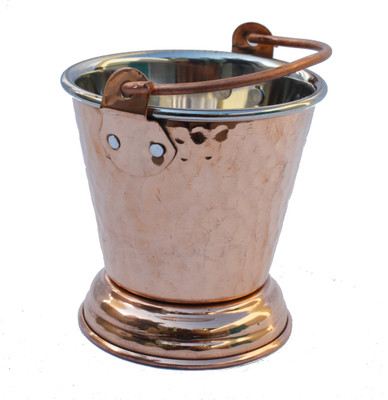 

Veda Home & Lifestyle Copper Steel Serving Bucket Small Copper Ice Bucket(Brown 0.300 L)
