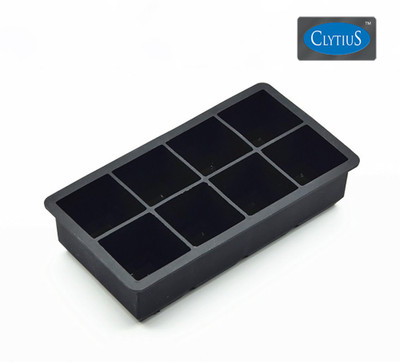 

Clytius Black Silicone Ice Cube Tray(Pack of 1)