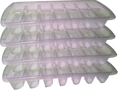 

Goldcave Multicolor Plastic Ice Cube Tray Set(Pack of 4)