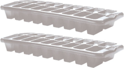 

Goldcave White Plastic Ice Cube Tray(Pack of 2)