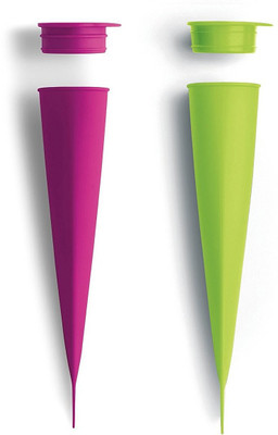 

Lekue Pink, Green Silicone Ice Cube Tray Set(Pack of 2)