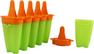 

Tupperware Ice Cub Set Green, Orange Plastic Ice Cube Tray(Pack of 6)