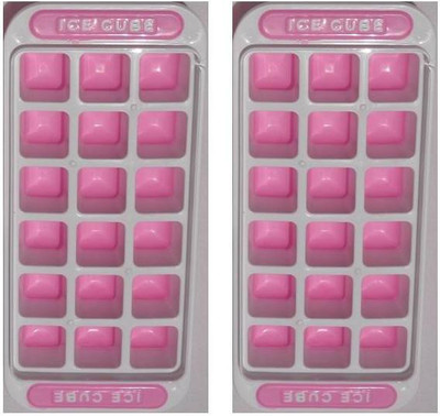 

Highlight Multicolor Plastic, Silicone Ice Cube Tray(Pack of 2)
