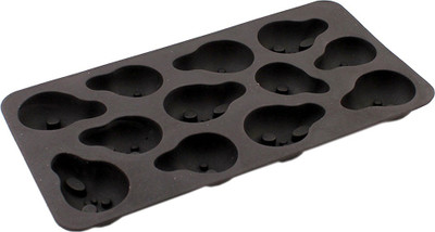 Cool Trends Scream Black Silicone Ice Cube Tray(Pack of 1)