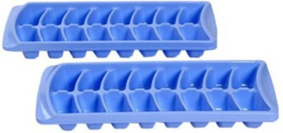 Manoramaenterprises So Beautiful Ice Tray Blue Plastic Ice Cube Tray(Pack of2)