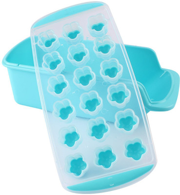 

HOKIPO Multicolor Silicone Ice Cube Tray(Pack of 1)