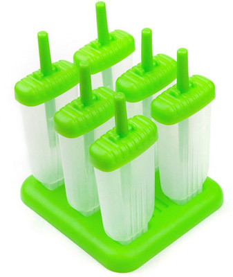 

Clytius Ice Popsicle Mold - Kulfi Maker - Ice Cream Pop Mold Green PP (Polypropylene) Ice Cube Tray(Pack of 1)