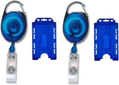 

FINDSTUFF Plastic ID Badge Reel, ID Badge Holder(Pack of 4)