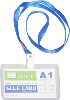 

StatiO Plastic ID Badge Holder, Lanyard(Pack of 25)