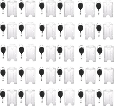 

ipseity smart card Plastic ID Badge Holder(Pack of 60)
