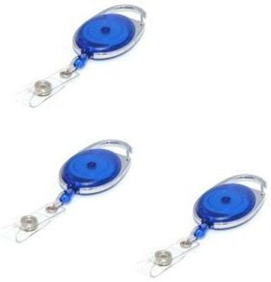 Art Craft Plastic ID Badge Holder, ID Badge Reel(Pack of 3)