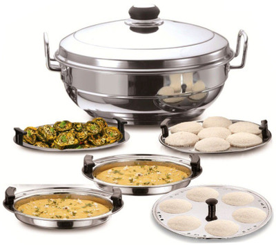 

Corporate Overseas Standard Idli maker (Multi Kadai 5 Plate 14 Idli ) Induction & Standard Idli Maker(5 Plates , 14 Idlis )
