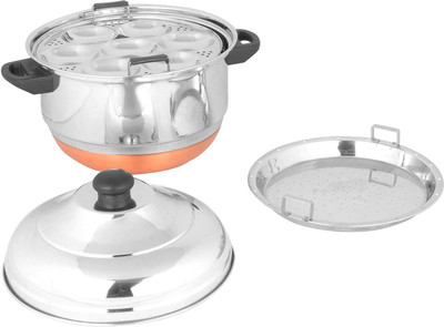 

Premium Indux 28 Idly Pot cum Streamer - Copper Bottom Standard Idli Maker(4 Plates , 28 Idlis )
