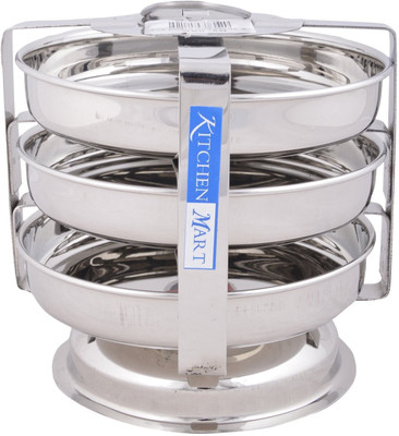 

Kitchen Mart Idly/Dhokla Stand Standard Idli Maker(3 Plates , 3 Idlis )