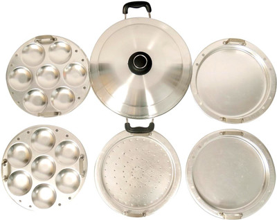 

Jk Vallabhdas Aluminium Multi Kadai Standard Idli Maker(5 Plates , 14 Idlis )