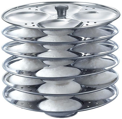 Prestige Stainless steel Idli plates(For 10 & 12 Ltr Cooker) Induction & Standard Idli Maker(6 Plates , 24 Idlis )