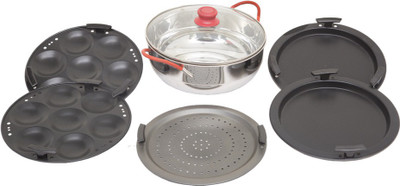 

Uniqraft Multi Kadhai Induction & Standard Idli Maker(5 Plates , 14 Idlis )