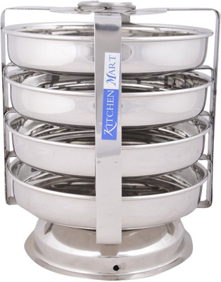 

Kitchen Mart Idly/Dhokla Stand Standard Idli Maker(4 Plates , 4 Idlis )