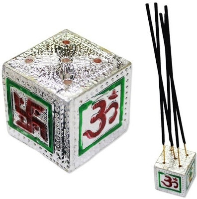 

Vedic Vaani Auspicious symbol Incense stand Wooden Incense Holder Set(Multicolor, Pack of 2)