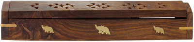 

N Decor Wooden Incense Holder(Brown)