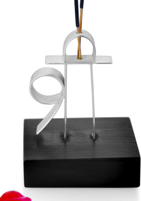 

Episode Shri Polyester Incense Holder(Silver, Black, Pack of 1), Black;silver