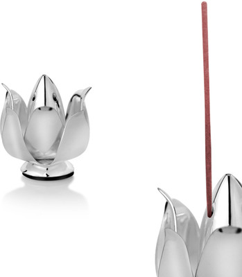 Episode Lotus Brass, Silver Plated Incense Holder(Silver, Pack of 1) Episode Lotus Brass, Silver Plated Incense Holder(Silver, Pack of 1)