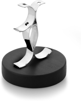 

Episode Om Mini Silver, Wooden Incense Holder(Silver, Black, Pack of 1), Black;silver