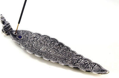 

Store Indya Aluminium Incense Holder(Silver)