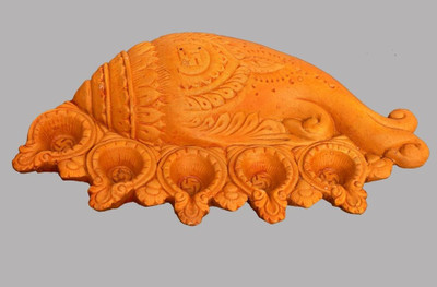

Indigo Creatives Earthenware Incense Holder(Brown)